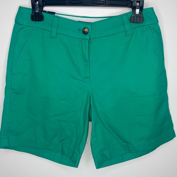 J. Crew NWT 7” chino short size 2 green - Picture 3 of 12